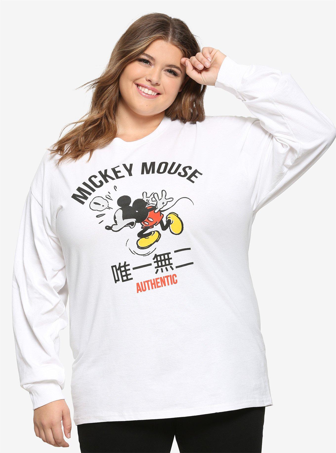 Disney Mickey Mouse Authentic Girls Long-Sleeve T-Shirt Plus Size, MULTI, hi-res