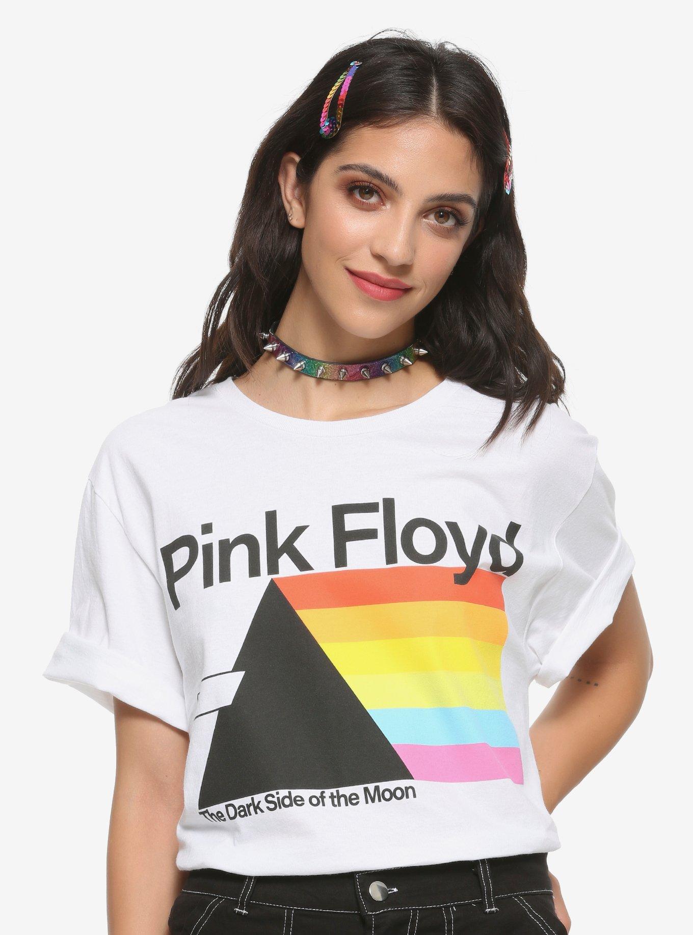 Pink Floyd The Dark Side Of The Moon Vintage Design Girls T-Shirt, WHITE, hi-res