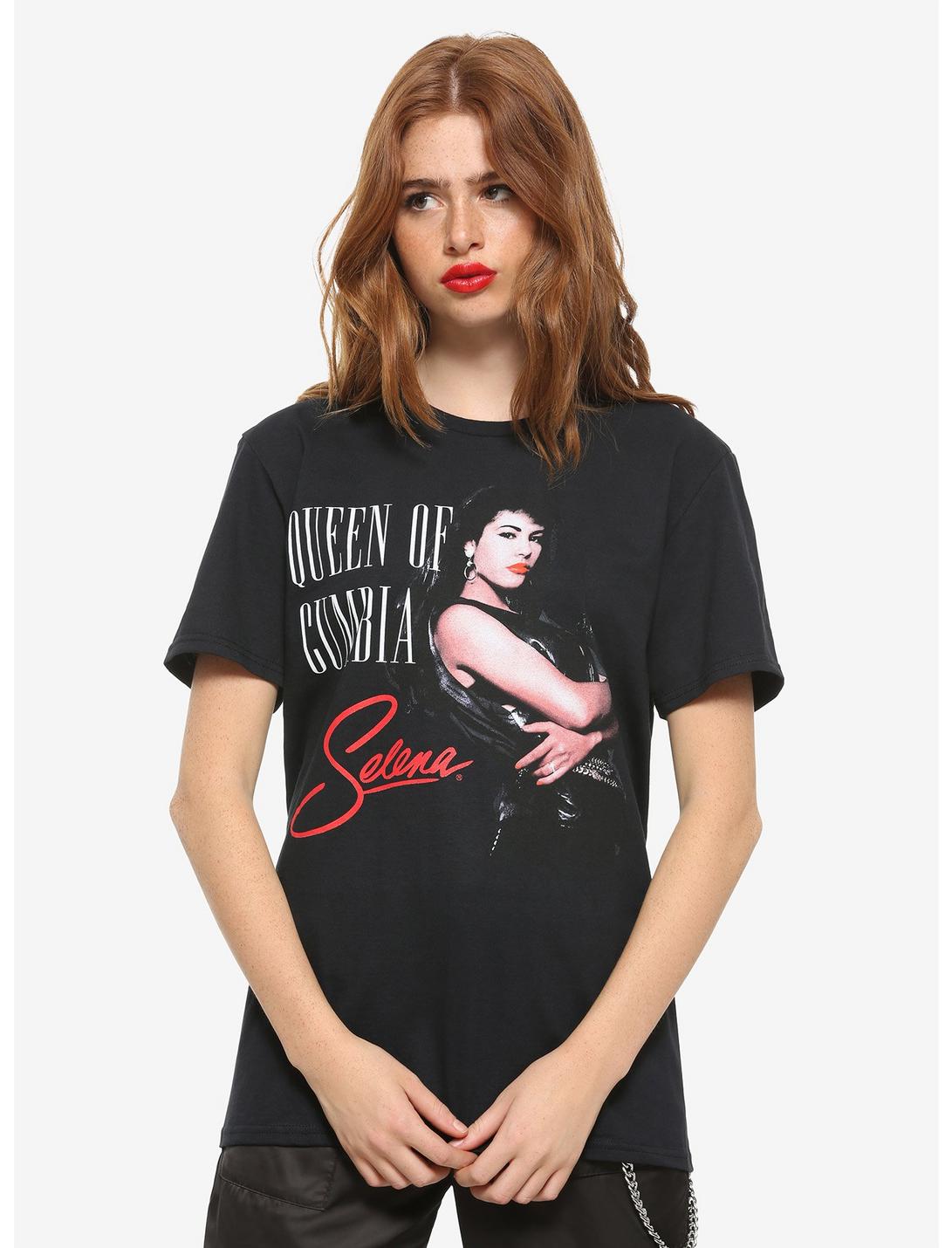 Selena Queen Of Cumbia Girls T-Shirt, BLACK, hi-res