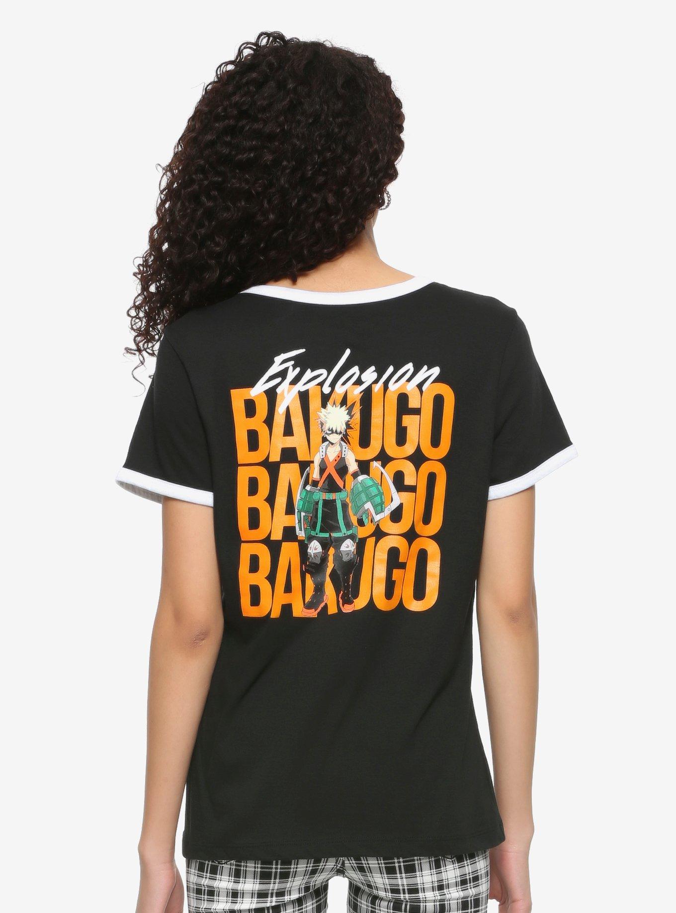 My Hero Academia Bakugo Girls Ringer T-Shirt, MULTI, hi-res