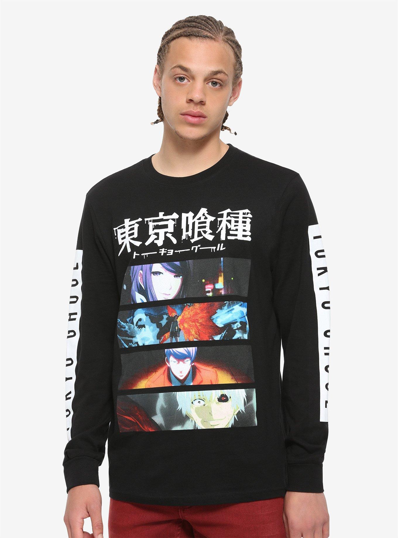 Tokyo Ghoul Panels Long-Sleeve T-Shirt, BLACK, hi-res