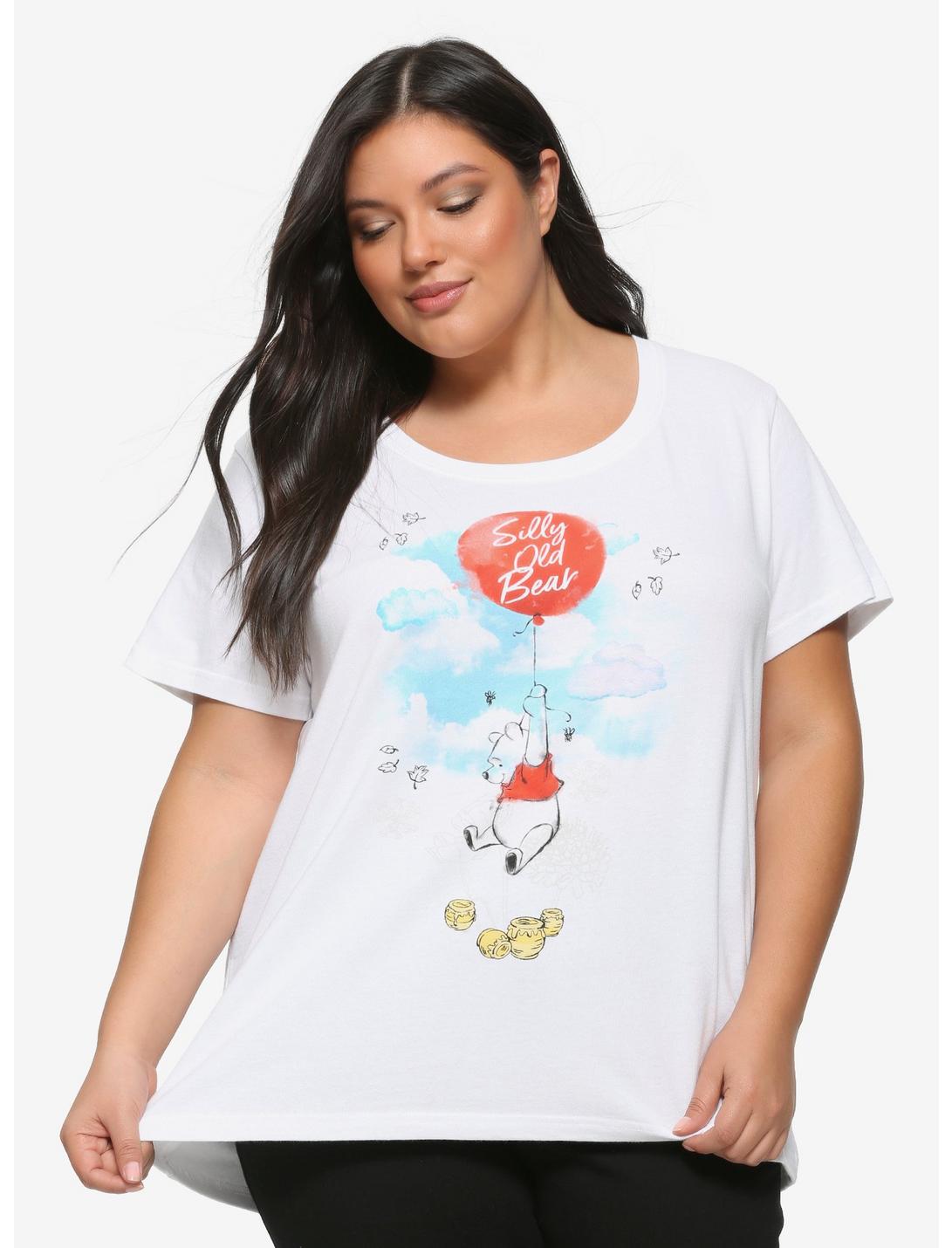 Disney Winnie The Pooh Silly Old Bear Watercolor Girls T-Shirt Plus Size, MULTI, hi-res