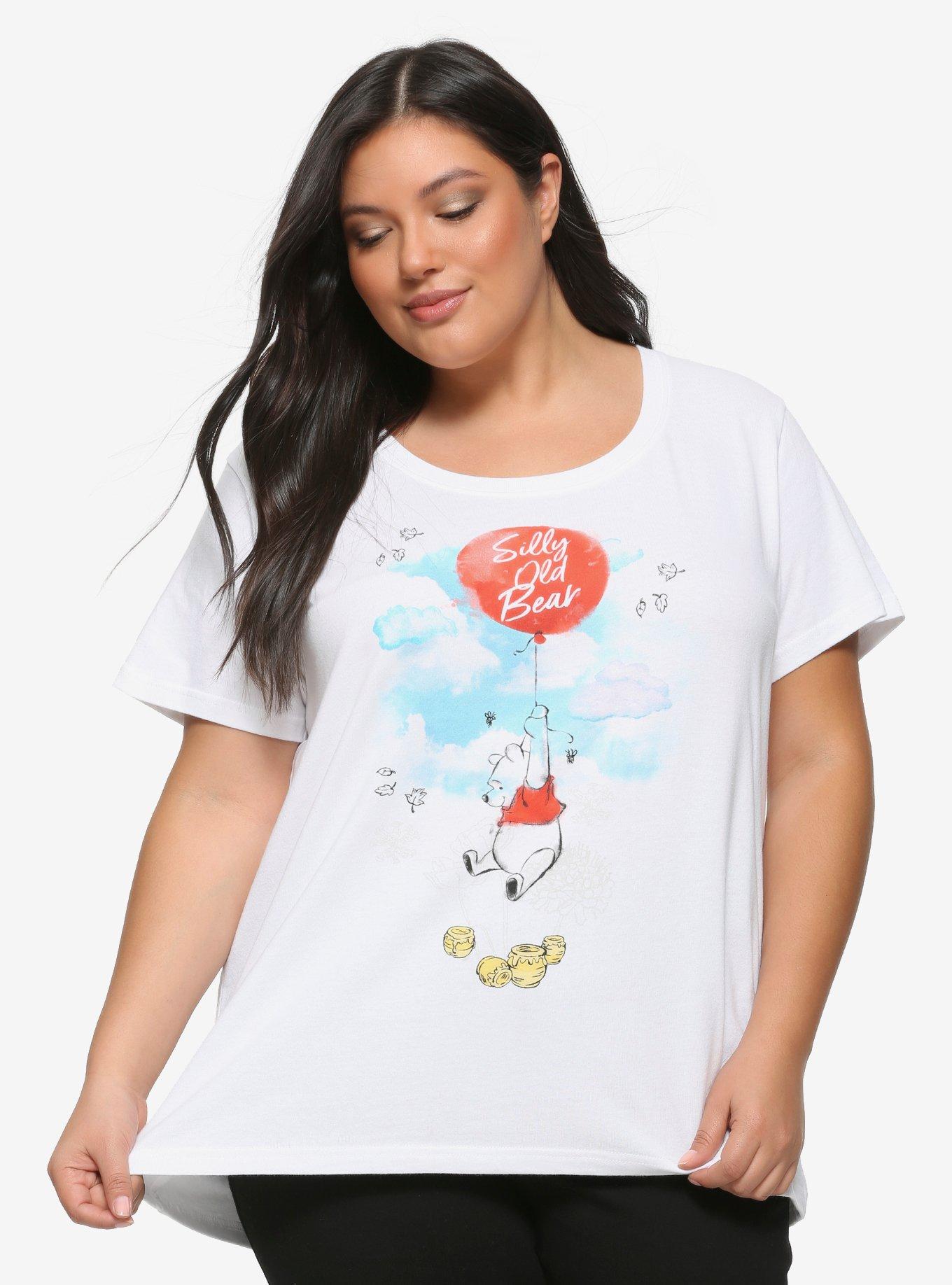 Disney Winnie The Pooh Silly Old Bear Watercolor Girls T-Shirt Plus Size, MULTI, hi-res