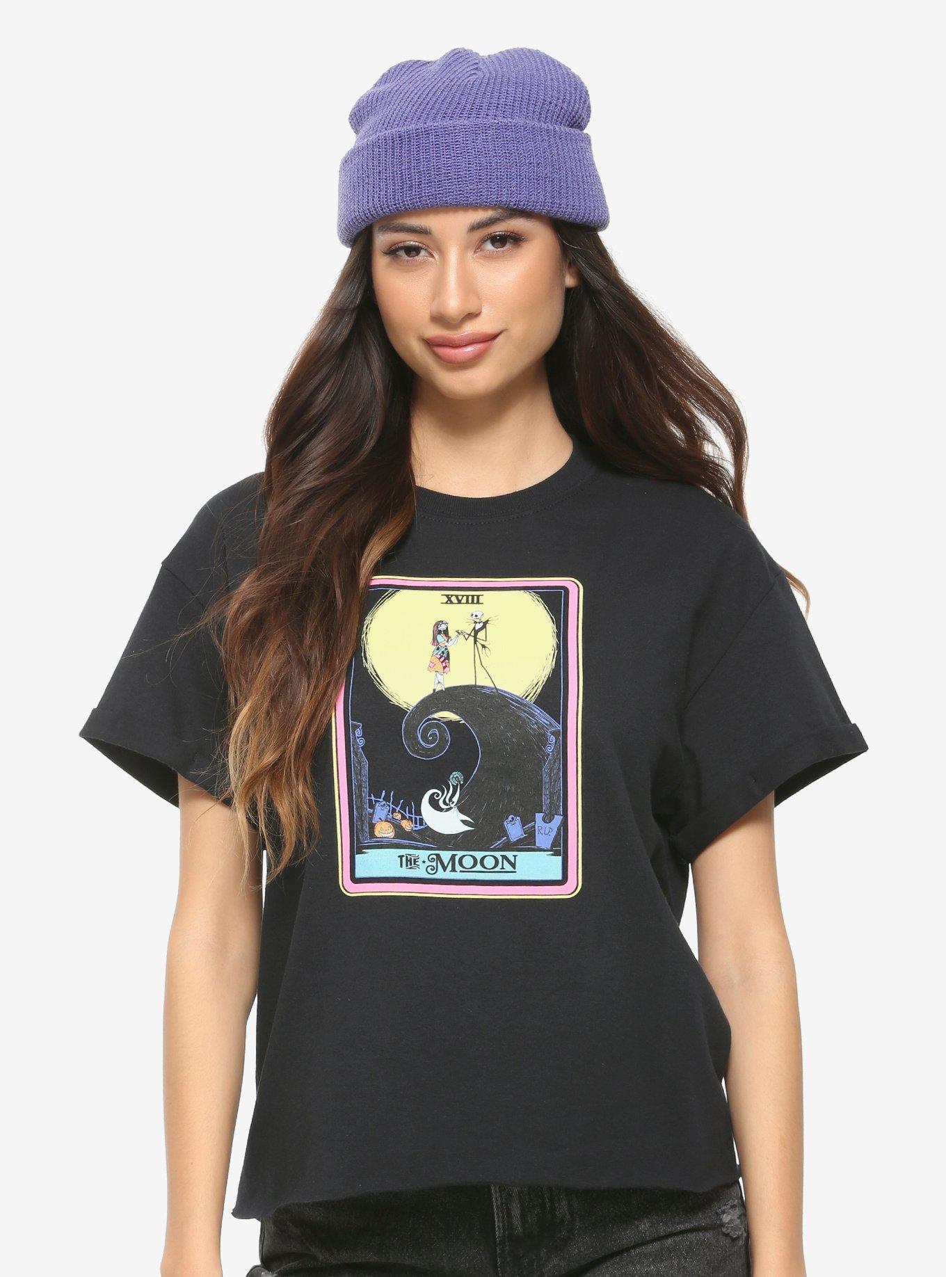 The Nightmare Before Christmas Moon Tarot Card Girls T-Shirt, MULTI, hi-res