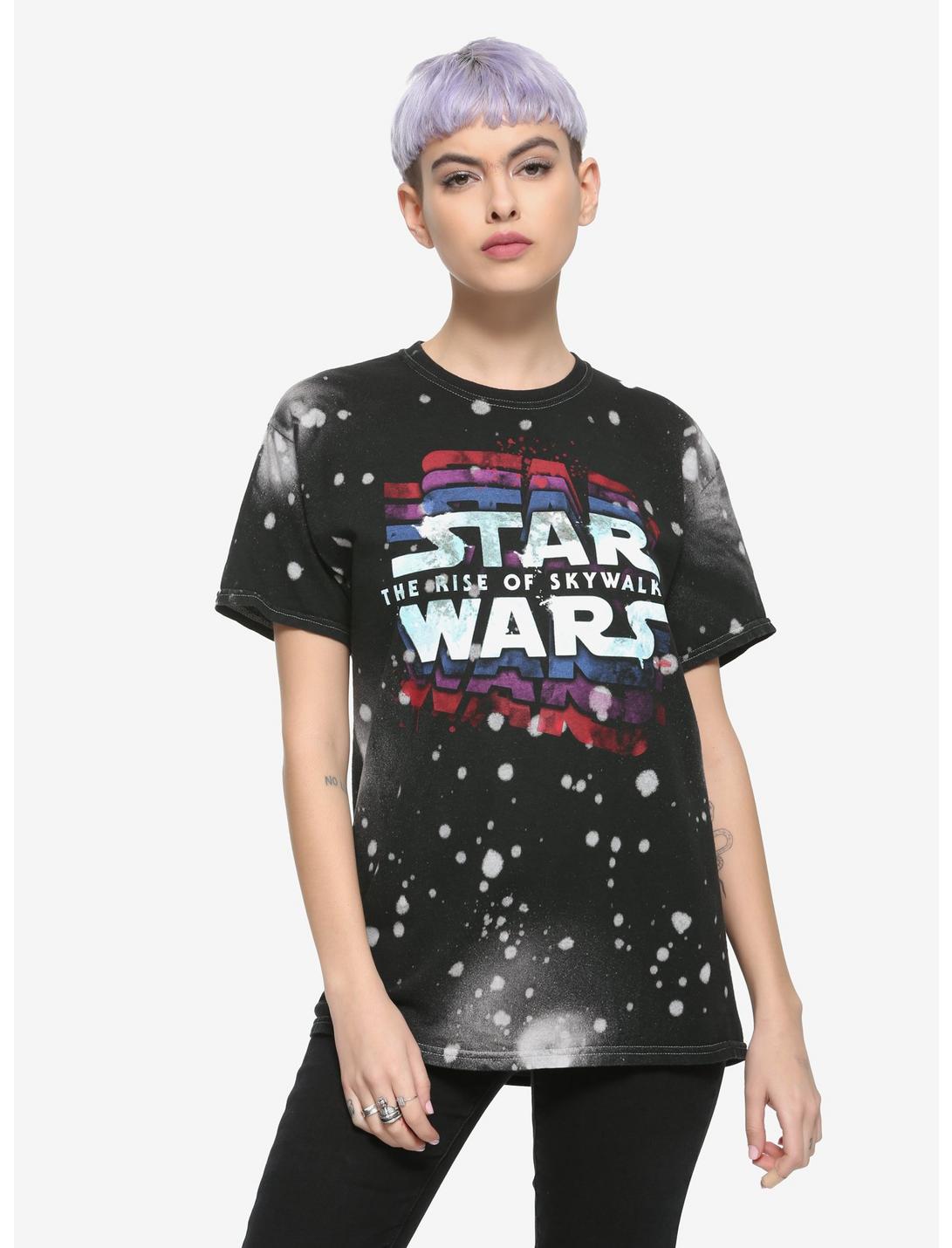 Star Wars: The Rise Of Skywalker Multicolor Acid Wash Girls T-Shirt, MULTI, hi-res