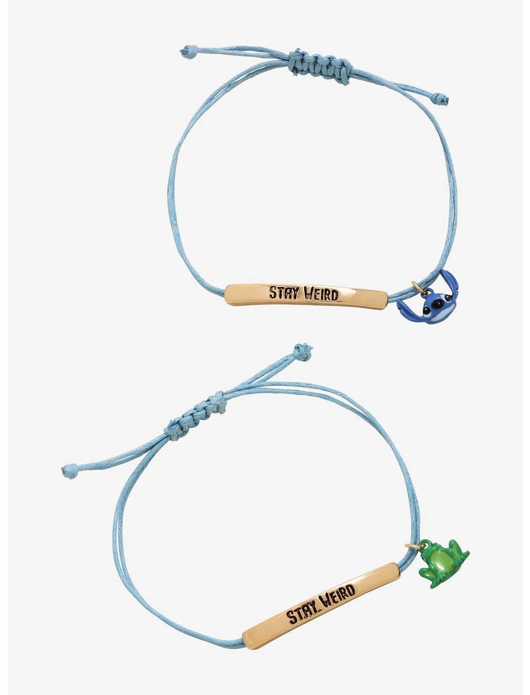 Disney Lilo & Stitch Stay Weird Best Friend Cord Bracelet Set, , hi-res