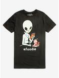 Alien Foodie T-Shirt, BLACK, hi-res