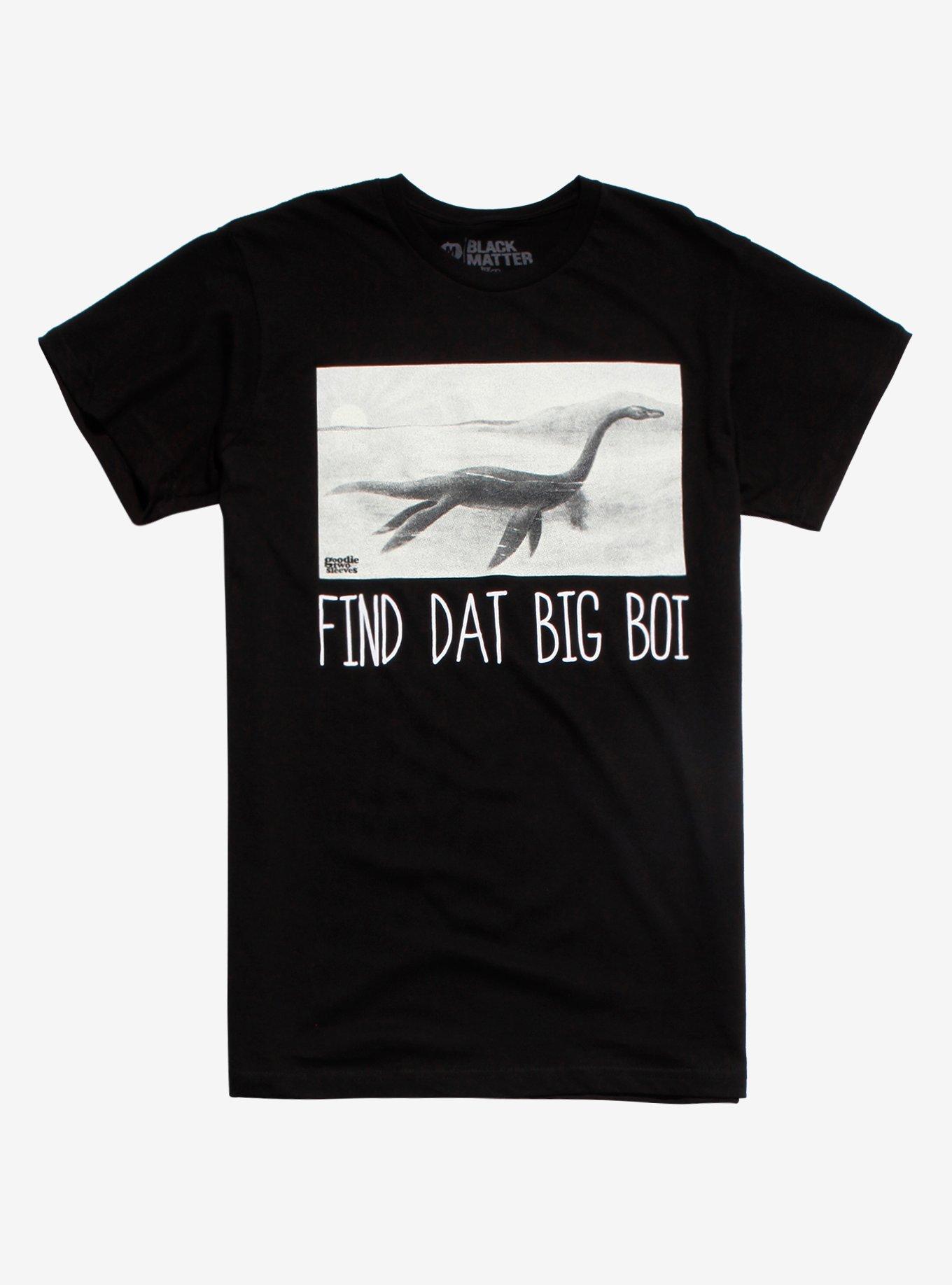 Loch Ness Monster Find Dat Big Boi T-Shirt, BLACK, hi-res