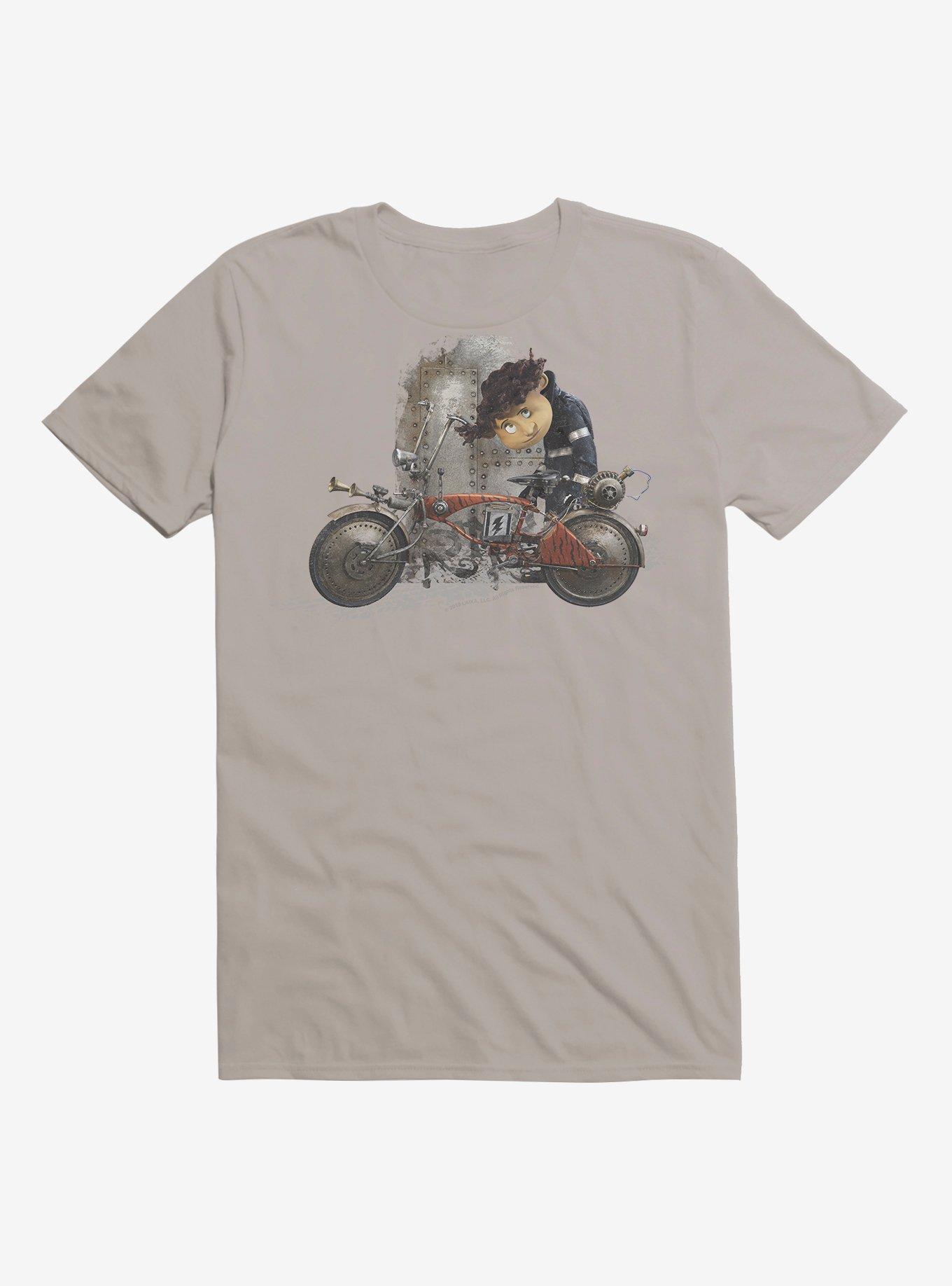 Coraline Wybie Biker T-Shirt, LIGHT GREY, hi-res