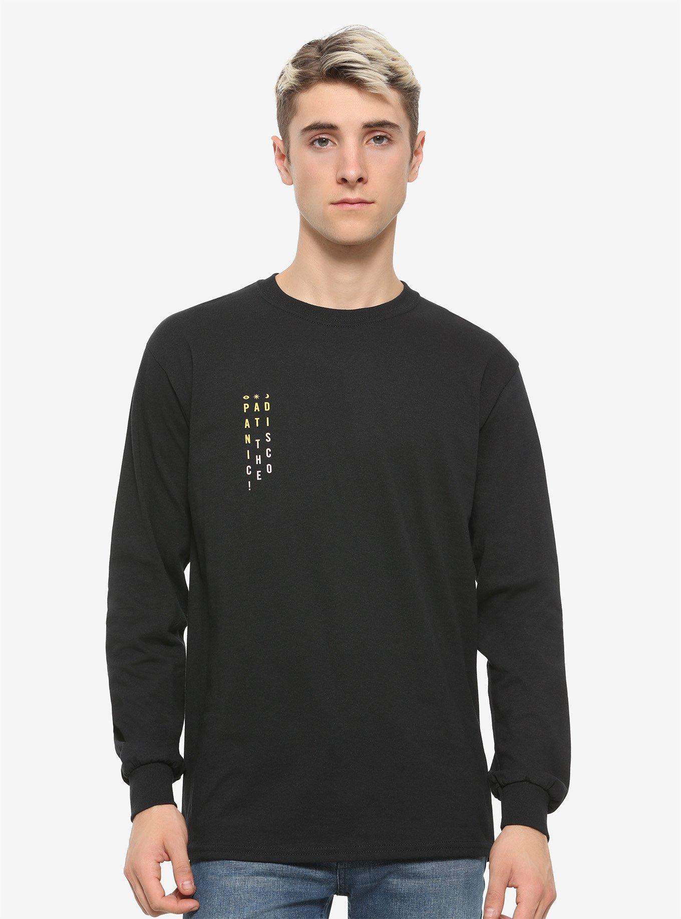 Panic! At The Disco Ombre Logo Long-Sleeve T-Shirt, BLACK, hi-res