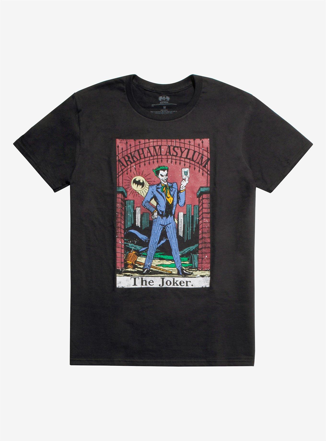 DC Comics The Joker Tarot Card T-Shirt, WHITE, hi-res