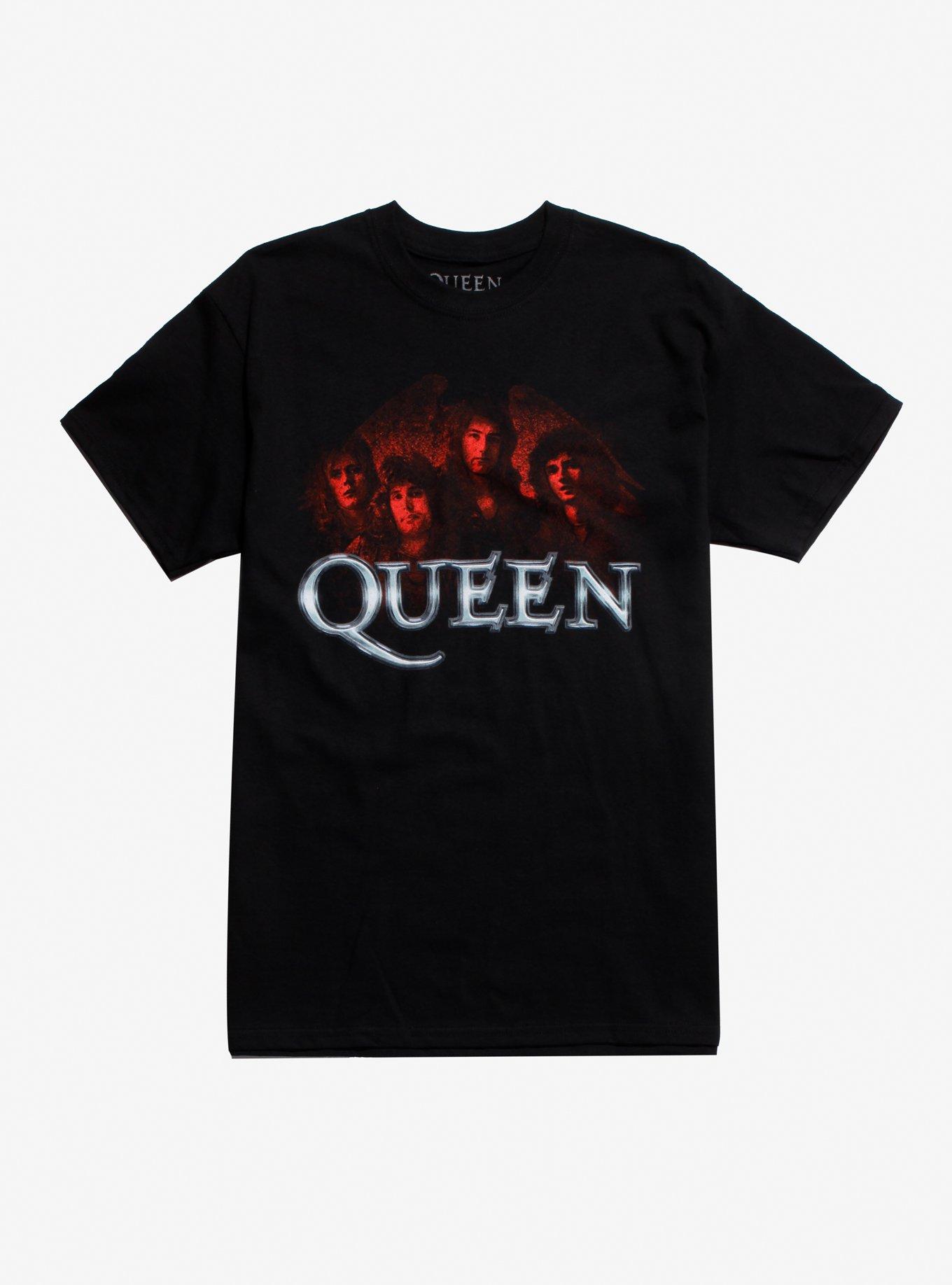 Queen Band Photo T-Shirt, BLACK, hi-res