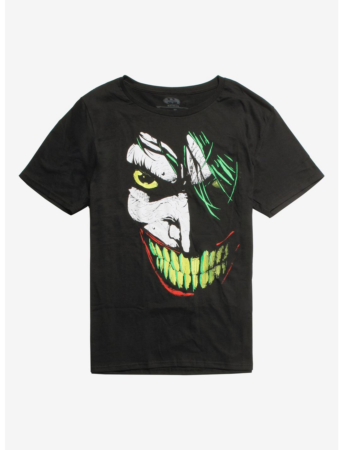 DC Comics Joker Close-Up Smile T-Shirt, MULTI, hi-res