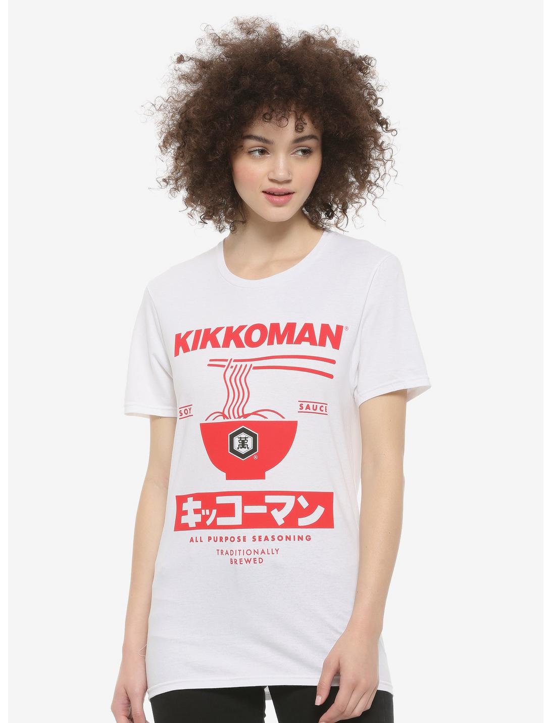 Kikkoman Soy Sauce Label T-Shirt, RED, hi-res