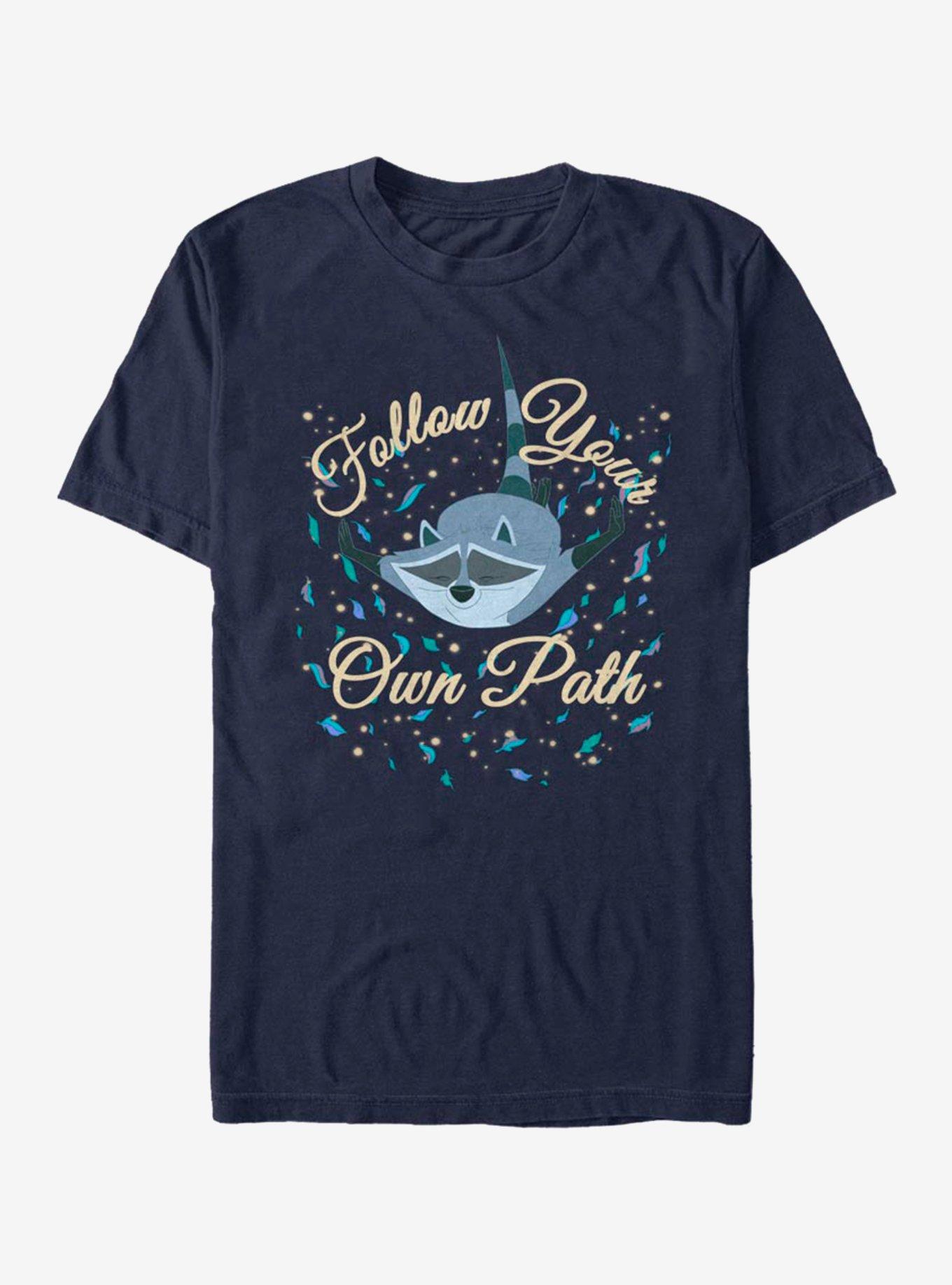 Disney Pocahontas Meeko Falling T-Shirt, NAVY, hi-res