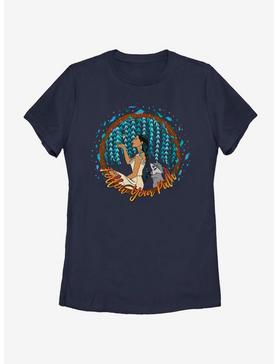 Disney Pocahontas Meeko And Pocahontas Womens T-Shirt, NAVY, hi-res