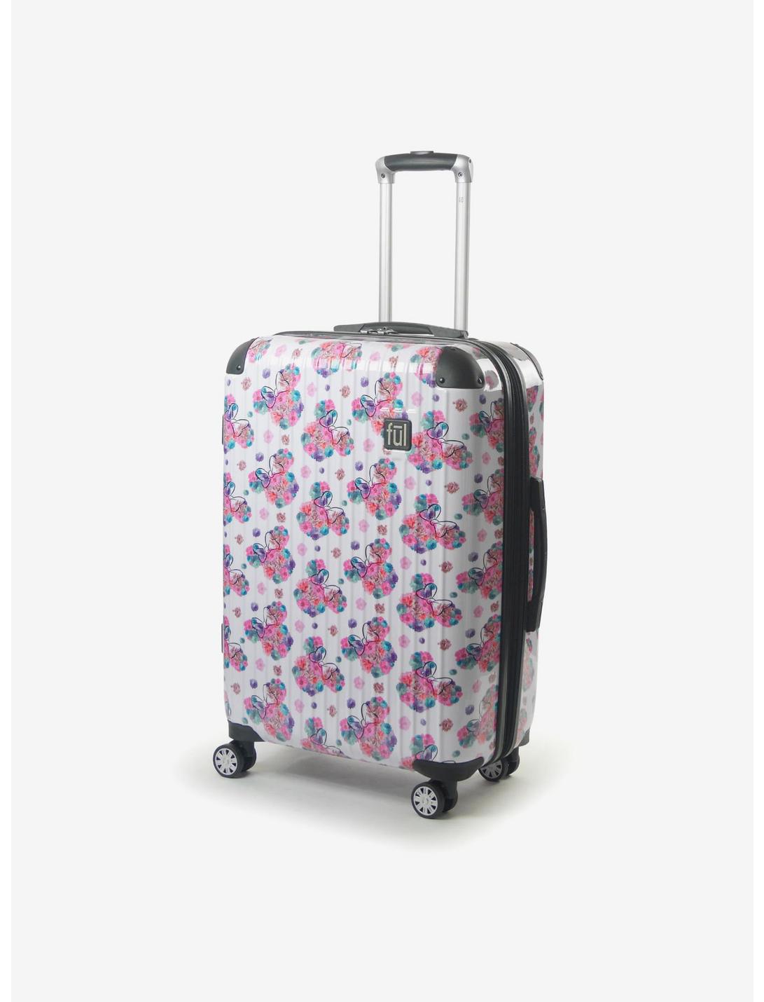 FUL Disney Minnie Mouse Floral 25 Inch Printed Hardside Rolling Luggage, , hi-res