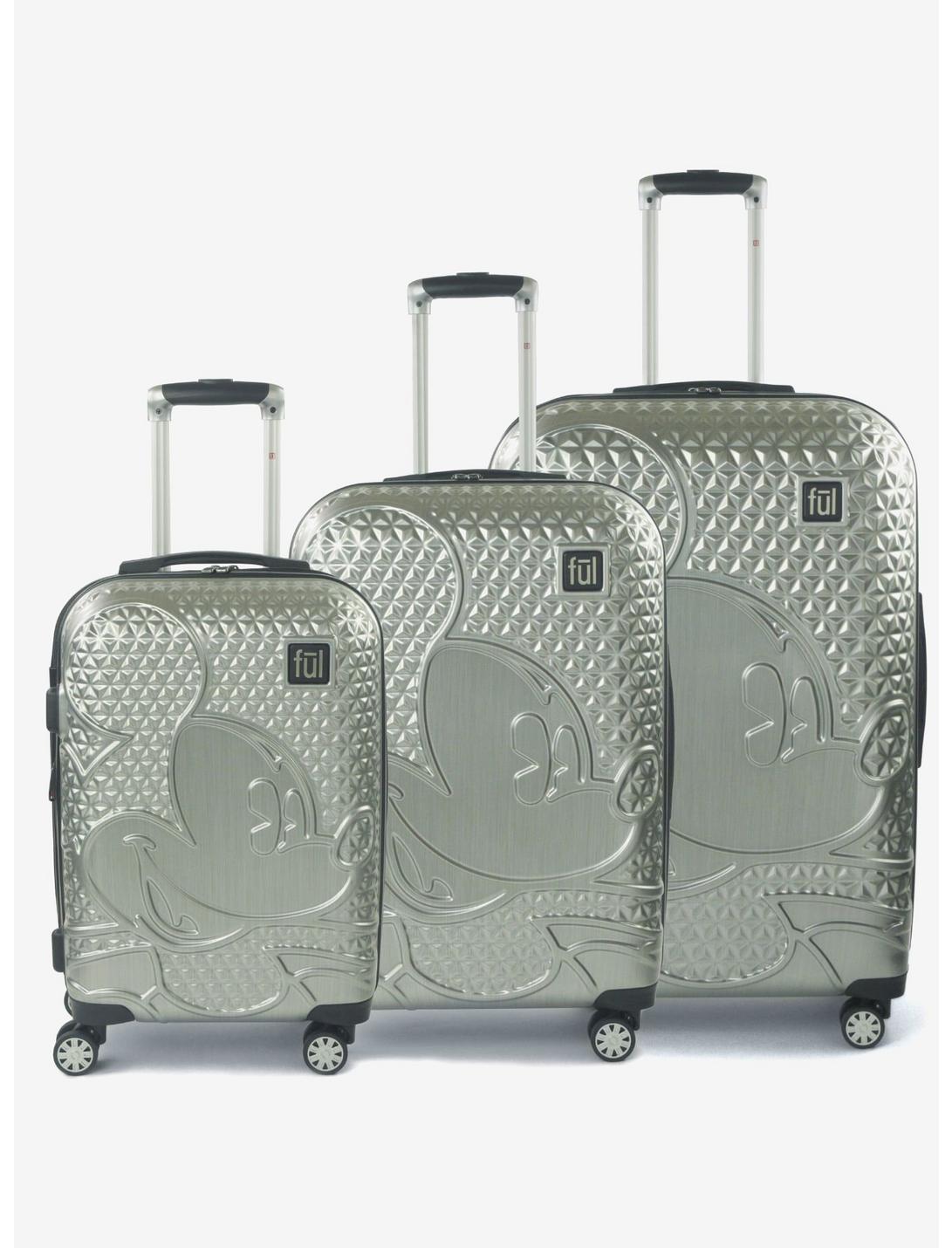 FUL Disney Mickey Mouse Textured Hardside 3 Piece Luggage Set, , hi-res
