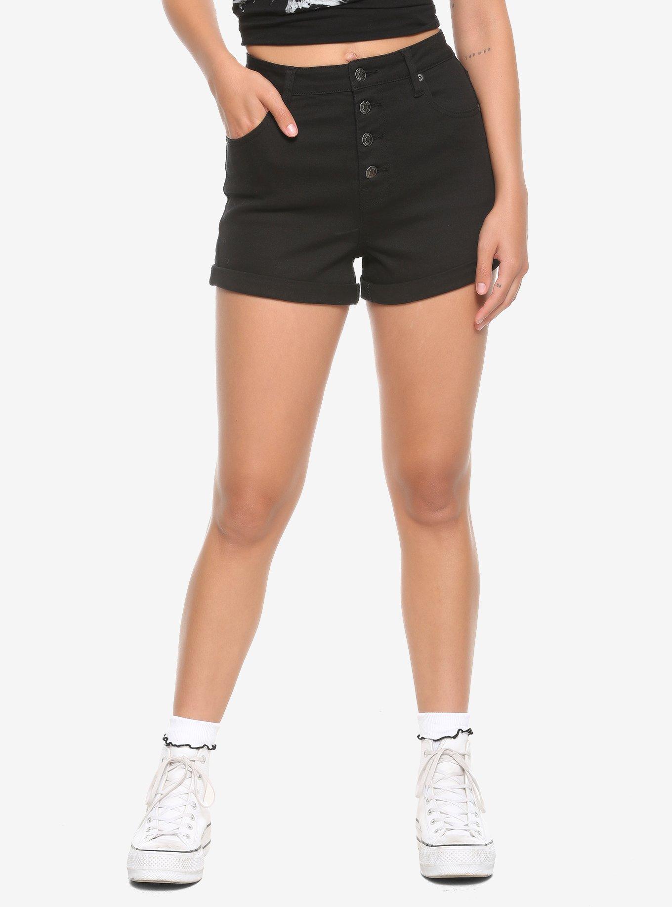 Button Front Shorts