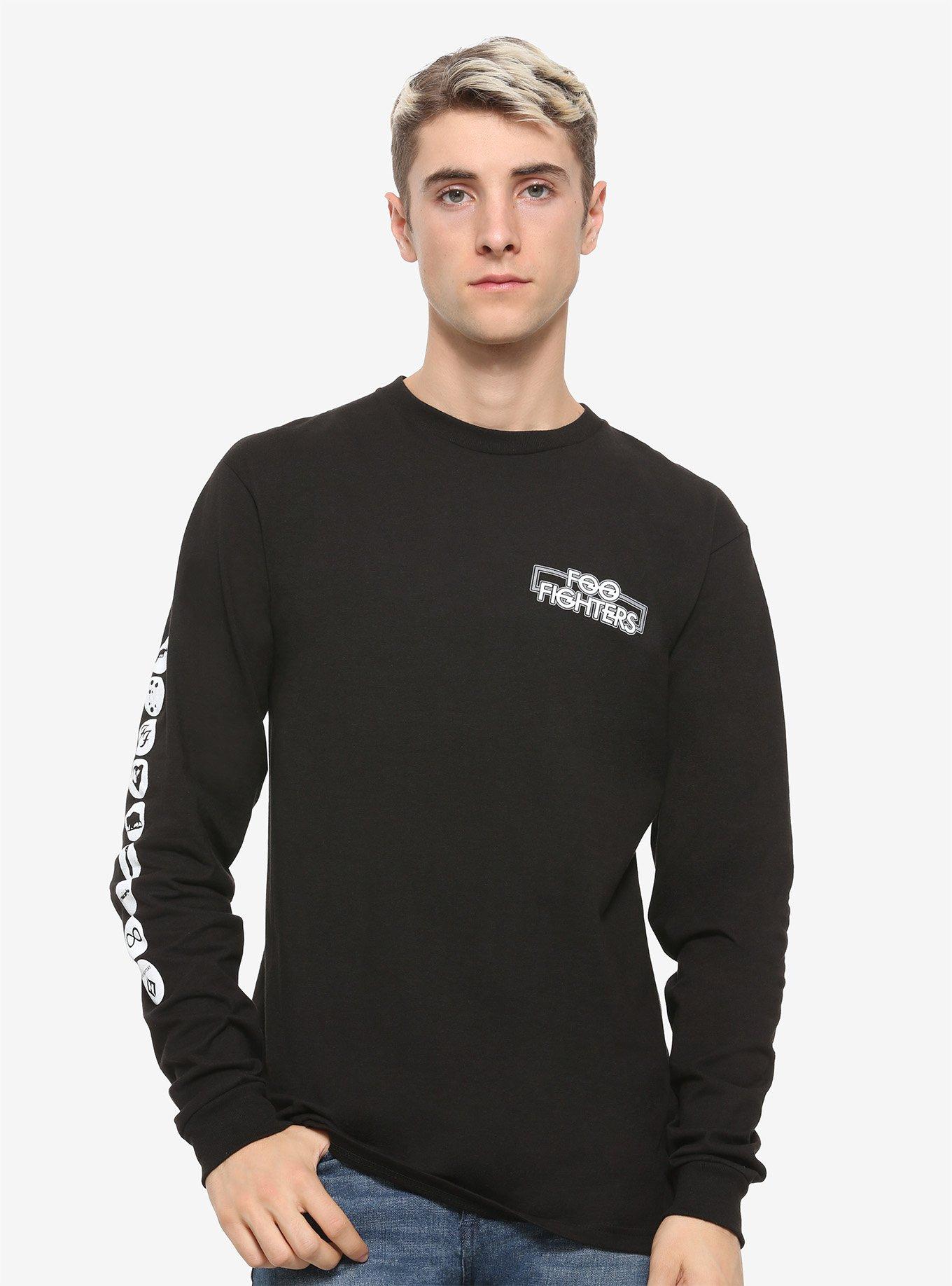 Foo Fighters Album Logos Long-Sleeve T-Shirt, BLACK, hi-res