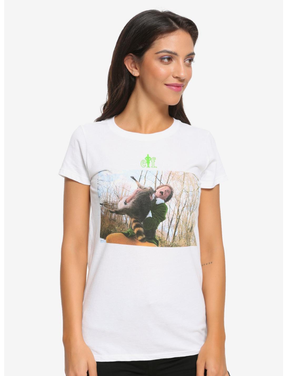 Elf Raccoon Hug Girls T-Shirt, MULTI, hi-res
