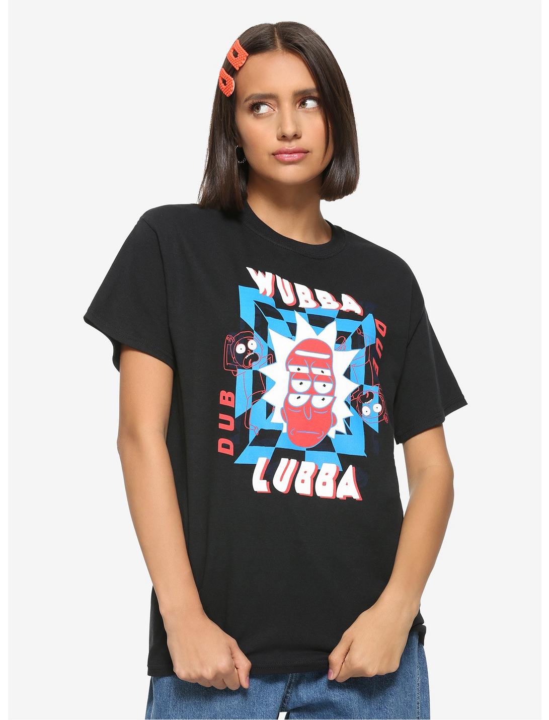 Rick And Morty Wavy Rick Head Girls T-Shirt, MULTI, hi-res