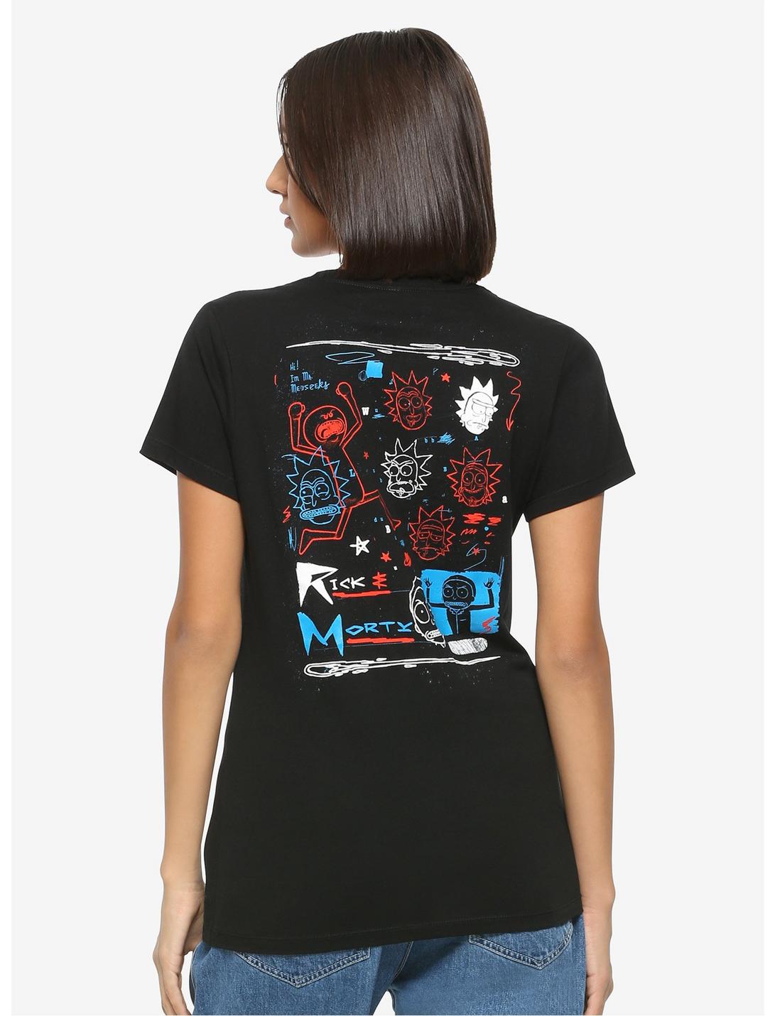 Rick And Morty Punk Art Girls T-Shirt, MULTI, hi-res