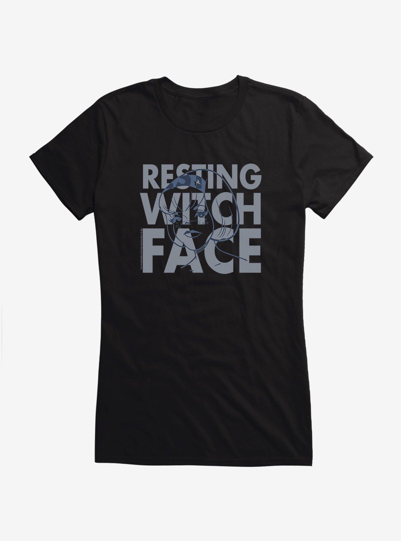 Archie Comics The Chilling Adventures Of Sabrina Resting Witch Face Girls T-Shirt, BLACK, hi-res