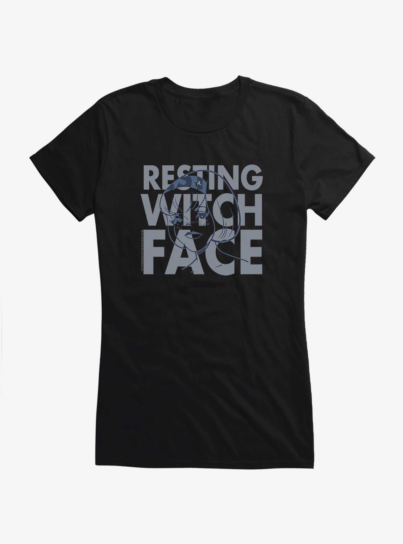 Archie Comics The Chilling Adventures Of Sabrina Resting Witch Face Girls T-Shirt, BLACK, hi-res