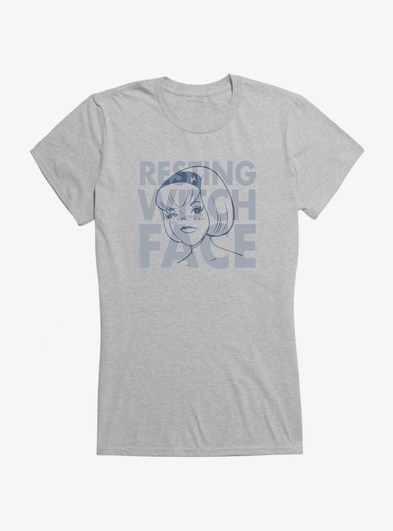 Archie Comics The Chilling Adventures Of Sabrina Resting Witch Face Girls T-Shirt, HEATHER, hi-res