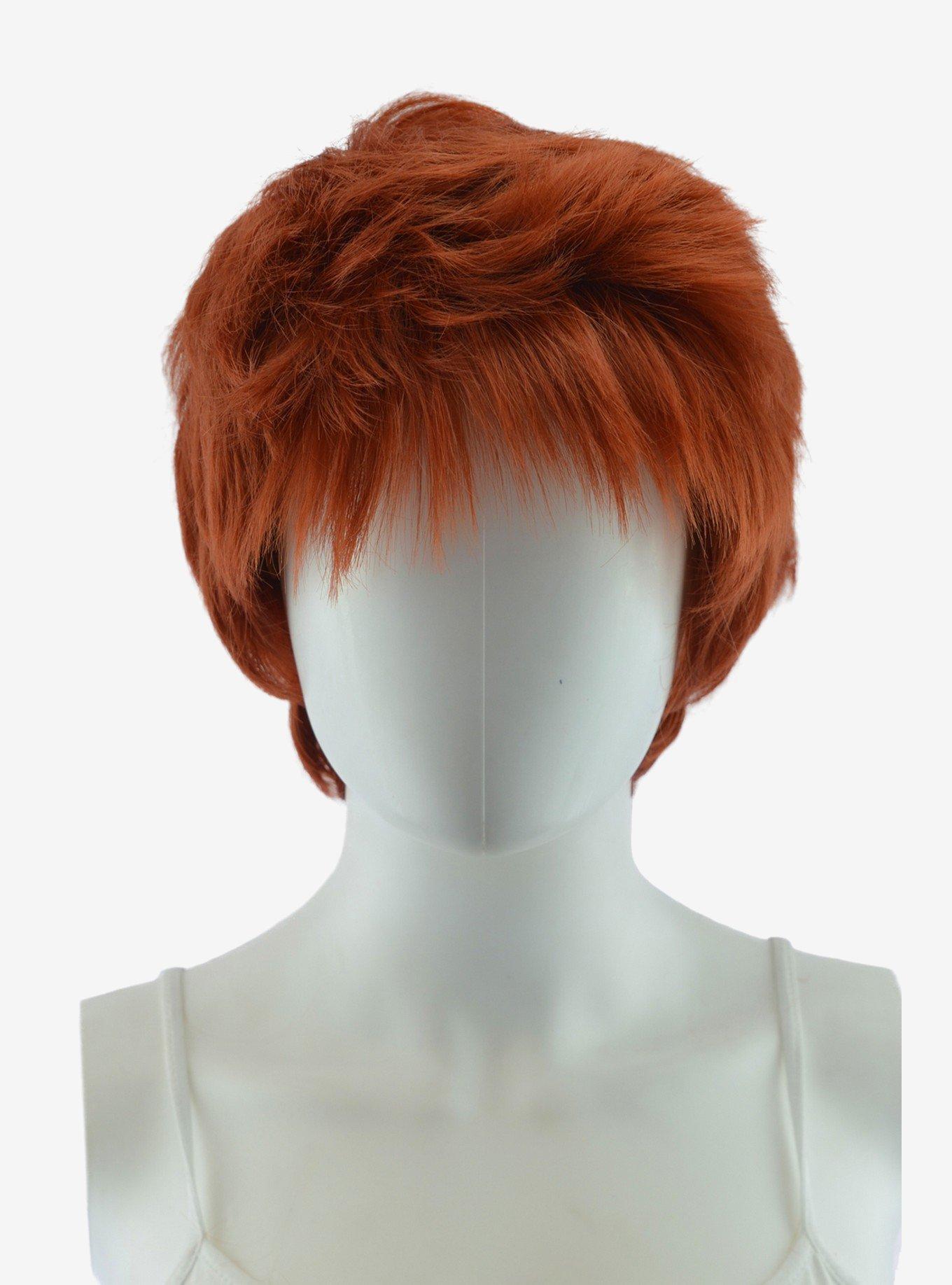 Short red orange sale wig