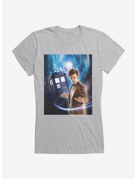 Doctor Who Eleventh Doctor And TARDIS Space Girls Navy Blue T-Shirt, , hi-res