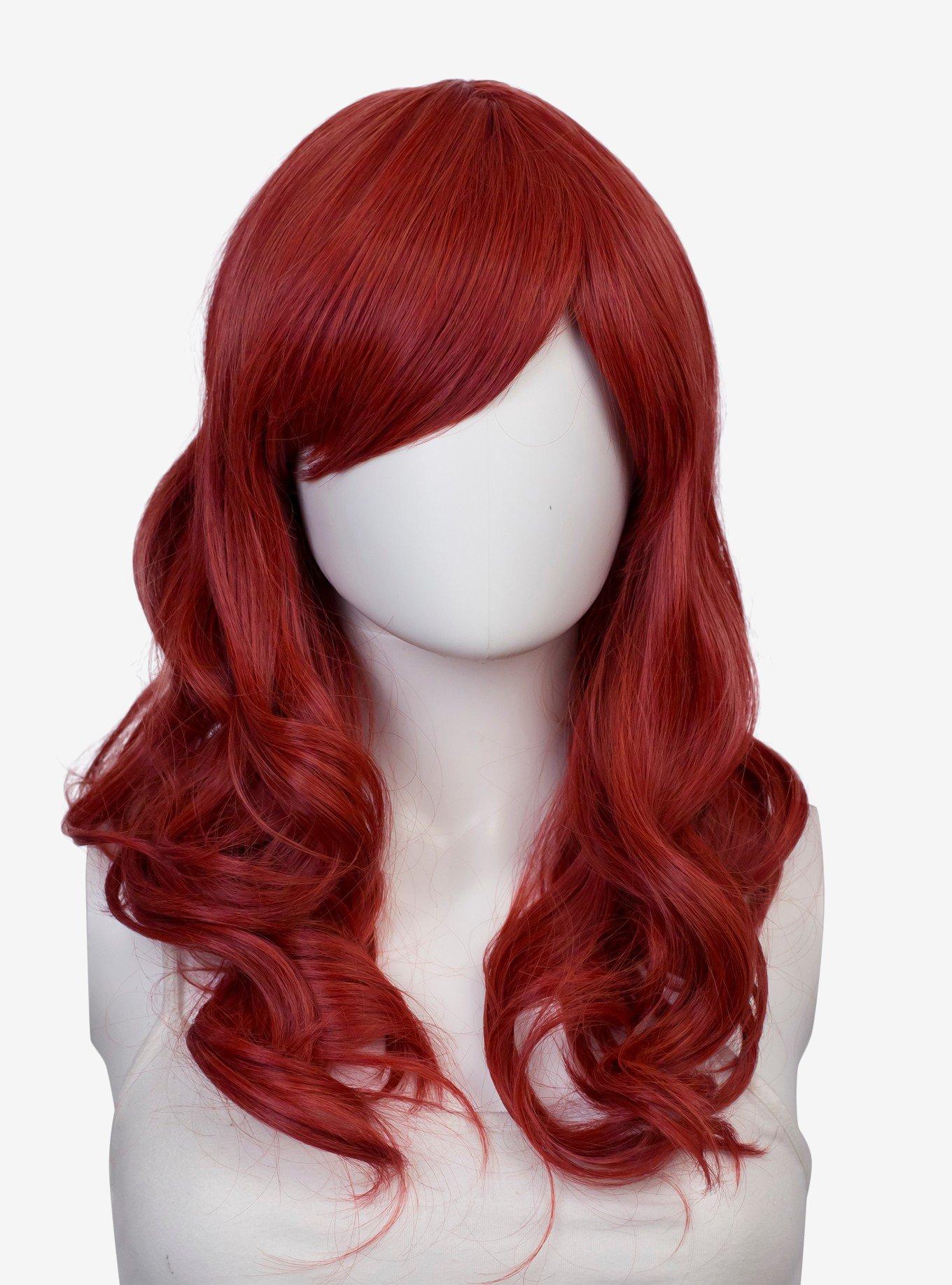 Epic Cosplay Hestia Apple Red Mix Shoulder Length Curly Wig Hot