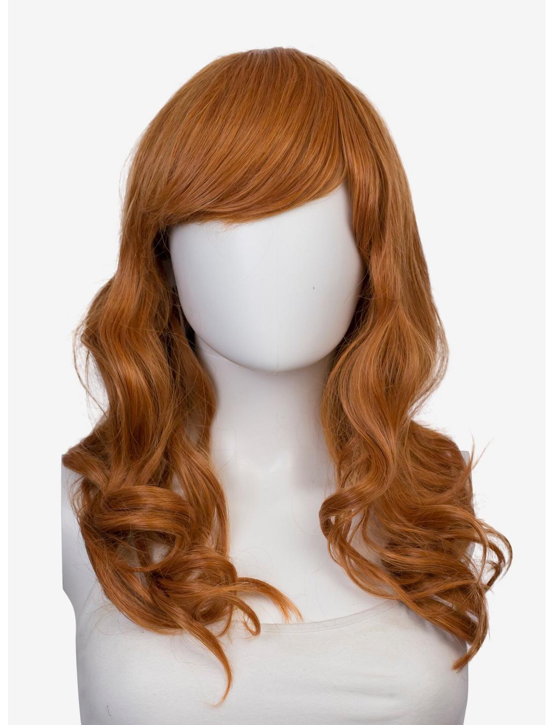 Epic Cosplay Hestia Autumn Orange Mix Shoulder Length Curly Wig, , hi-res