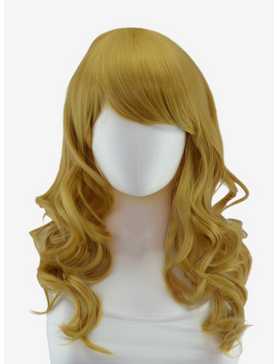 Epic Cosplay Hestia Caramel Blonde Shoulder Length Curly Wig, , hi-res