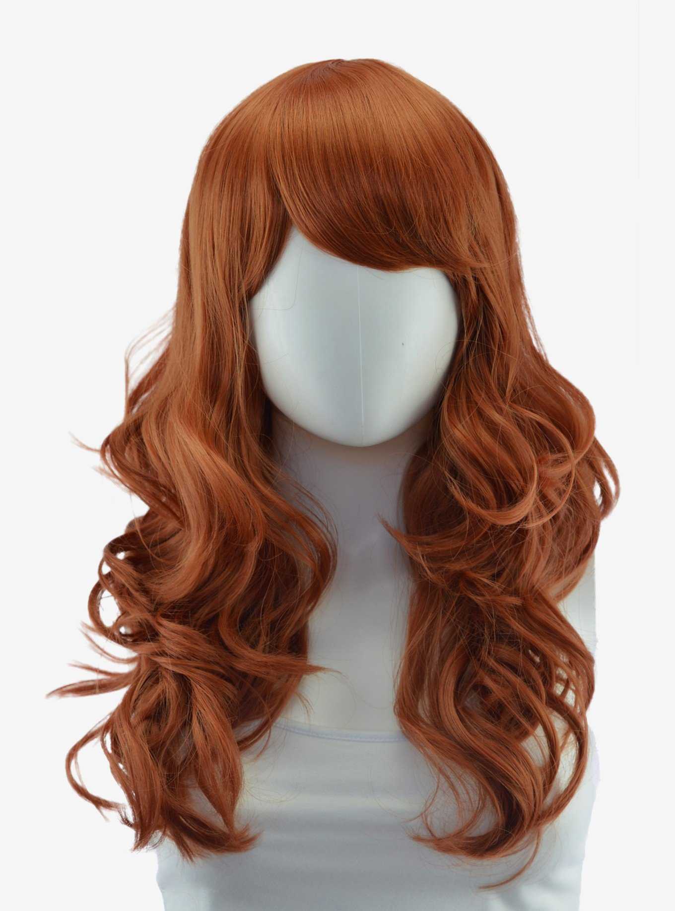 Epic Cosplay Hestia Cocoa Brown Shoulder Length Curly Wig, , hi-res