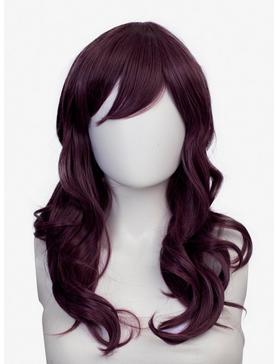 Epic Cosplay Hestia Dark Plum Purple Shoulder Length Curly Wig, , hi-res