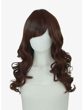 Epic Cosplay Hestia Medium Brown Shoulder Length Curly Wig, , hi-res