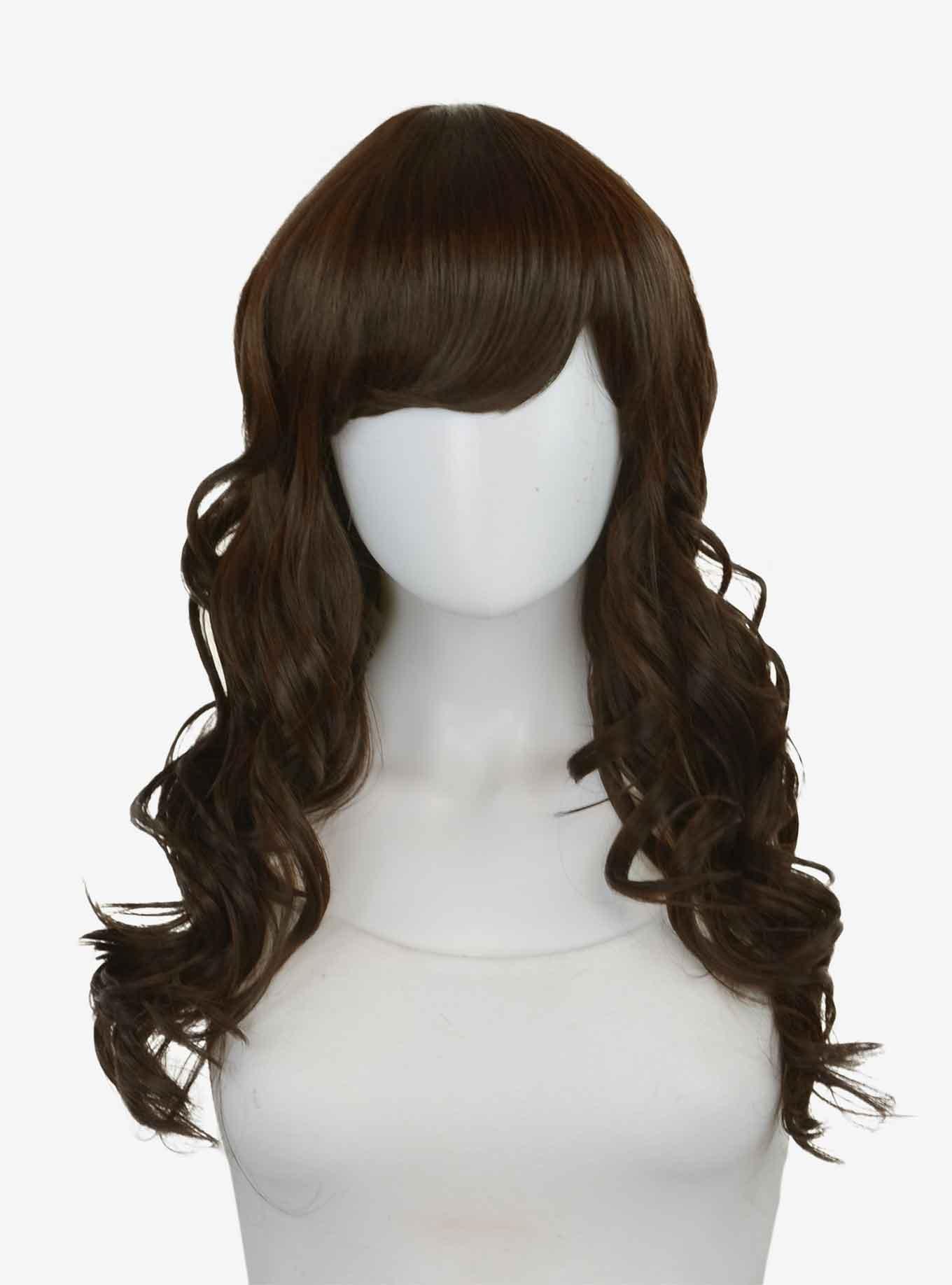 Epic Cosplay Hestia Natural Black Shoulder Length Curly Wig