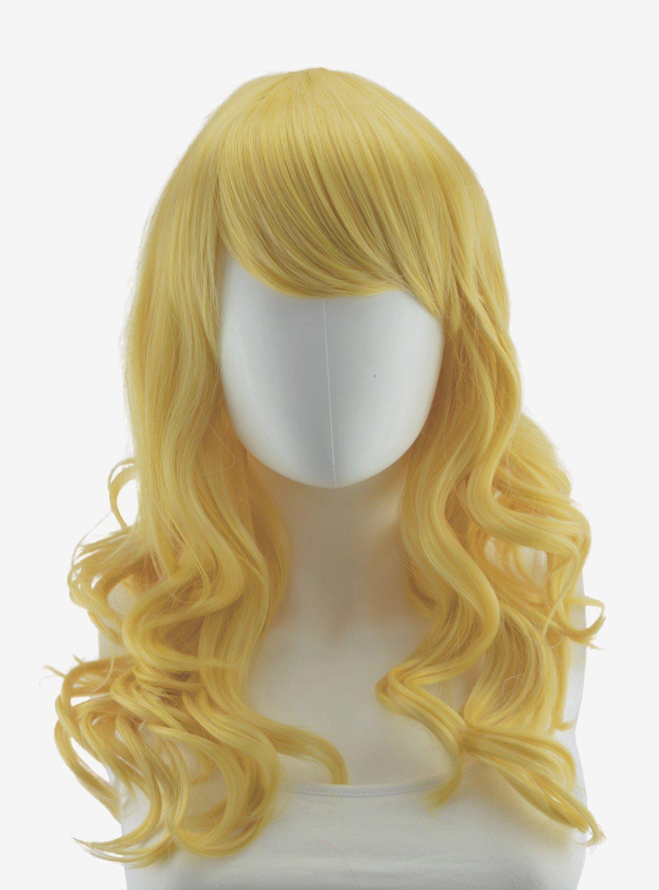 Epic Cosplay Hestia Rich Butterscotch Blonde Shoulder Length Curly Wig, , hi-res