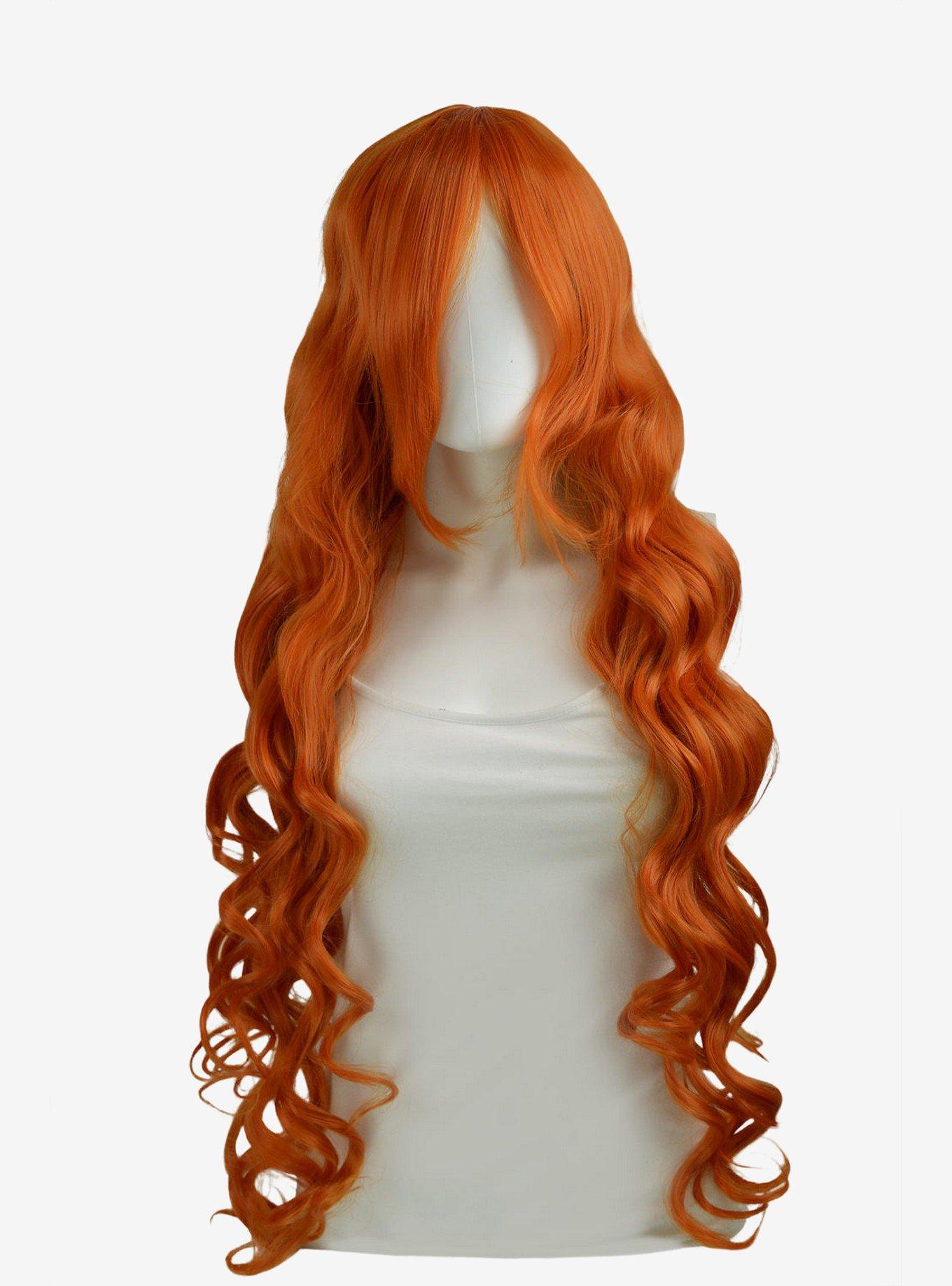 Epic Cosplay Hera Autumn Orange Long Curly Wig, , hi-res