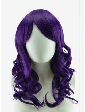 Epic Cosplay Hestia Royal Purple Shoulder Length Curly Wig, , hi-res