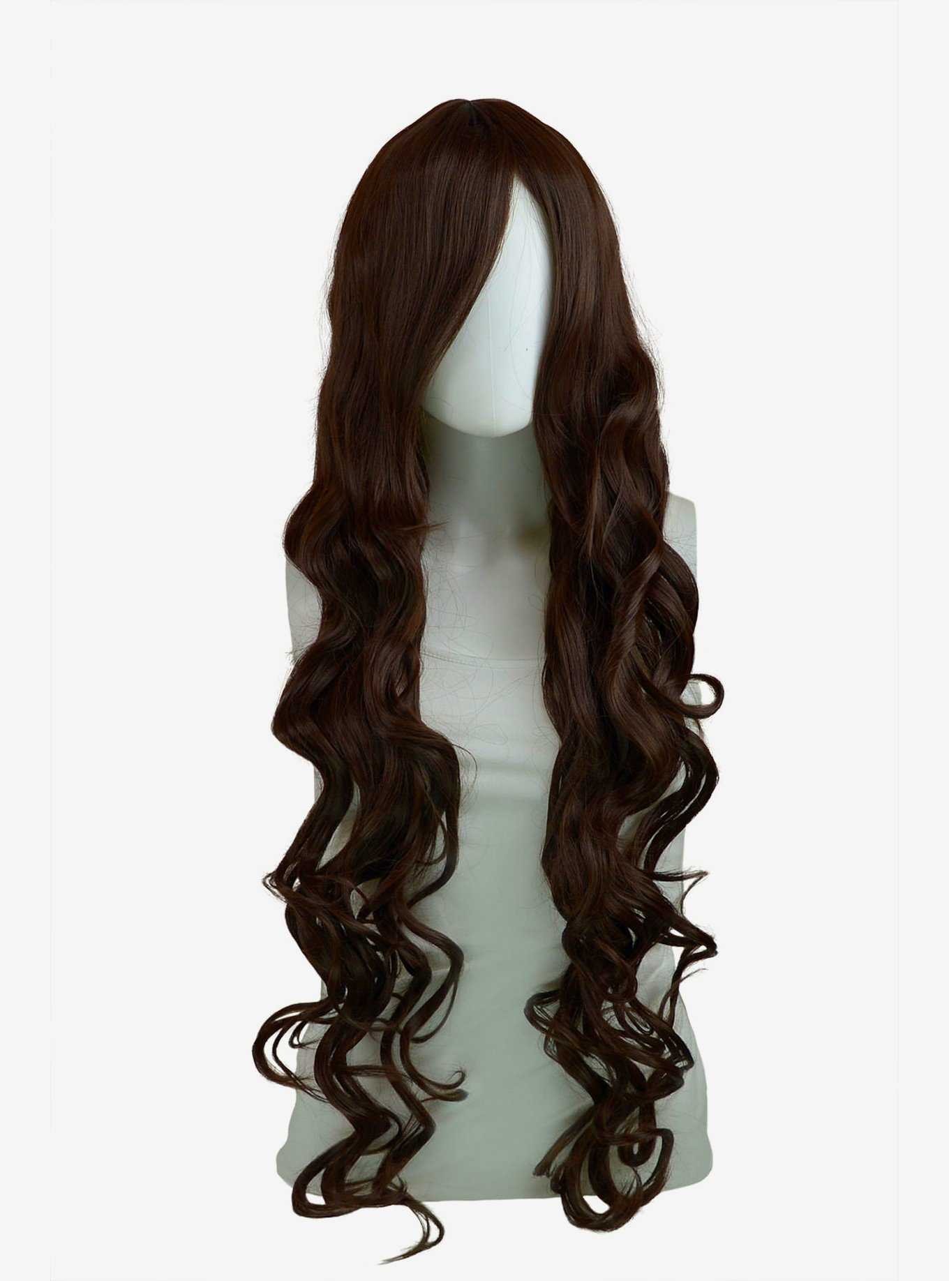 Epic Cosplay Hera Dark Brown Long Curly Wig, , hi-res