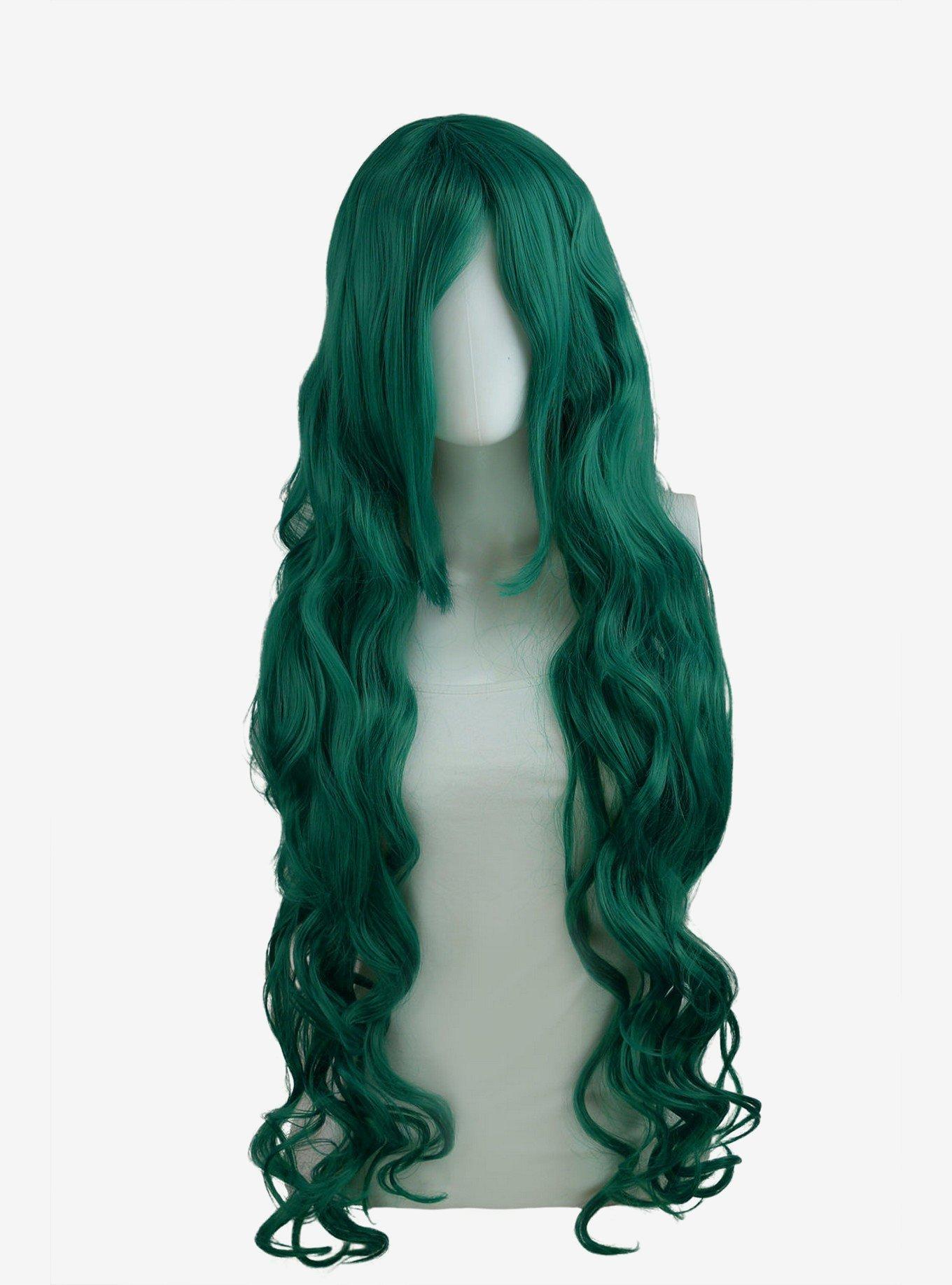 Epic Cosplay Hera Emerald Green Long Curly Wig, , hi-res