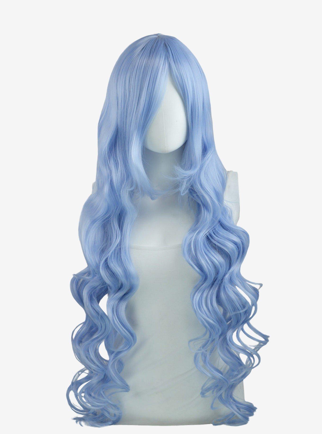 Epic Cosplay Hera Ice Blue Long Curly Wig, , hi-res