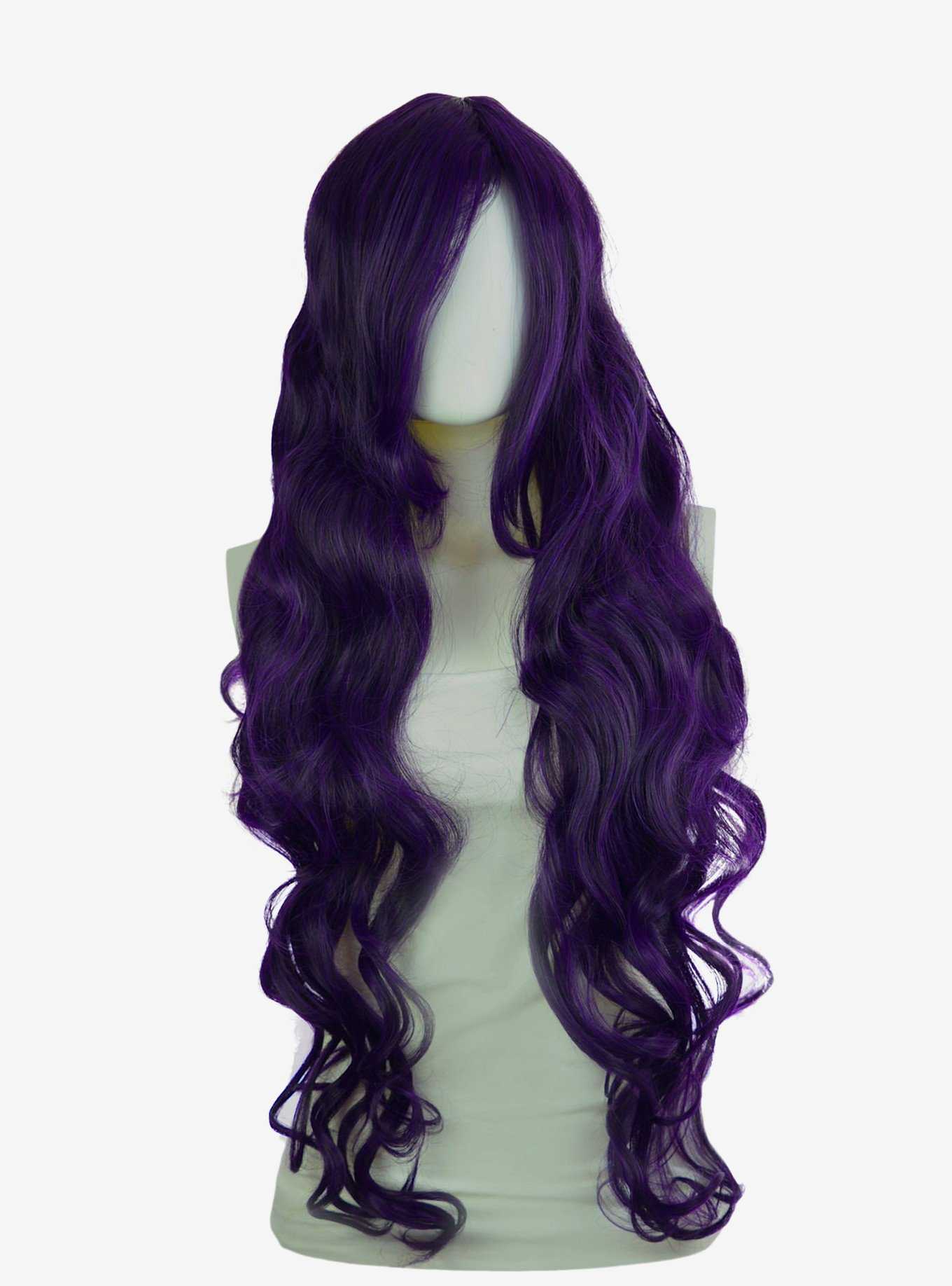 Epic Cosplay Hera Purple Black Fusion Long Curly Wig, , hi-res