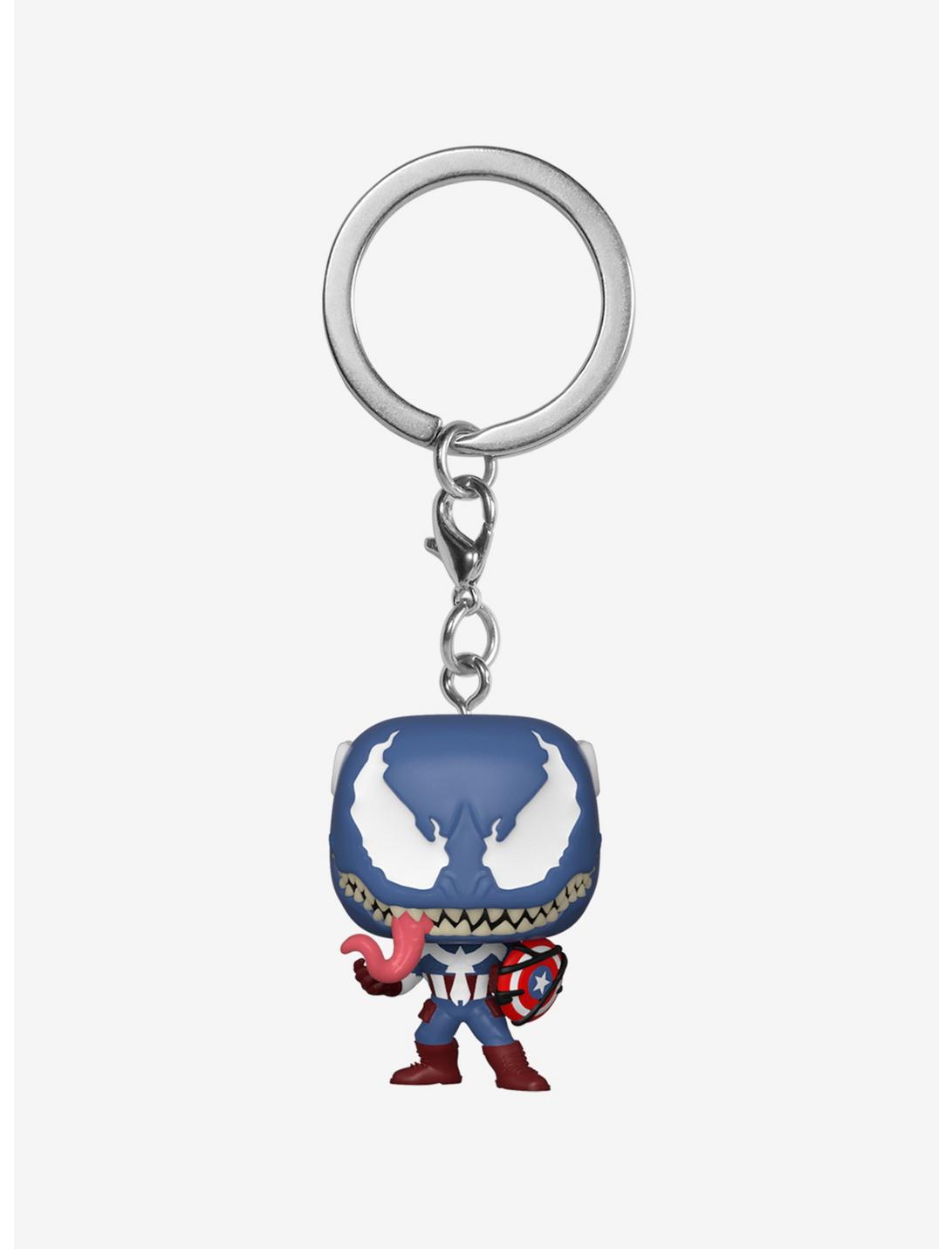 Funko Marvel Venom Pocket Pop! Venomized Captain America Key Chain, , hi-res