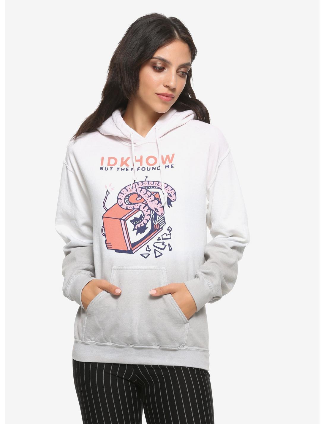 I Don't Know How But They Found Me Snake TV Ombre Girls Hoodie, MULTI, hi-res