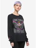 Five Finger Death Punch Winged Skull Girls Long-Sleeve T-Shirt, BLACK, hi-res
