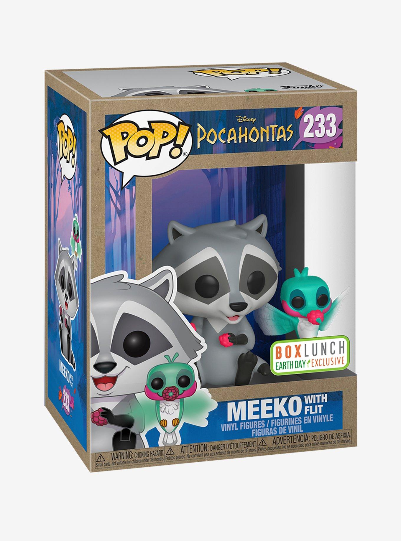 Funko Pop! Disney Pocahontas Meeko with Flit Vinyl Figures - BoxLunch Earth  Day Exclusive